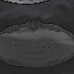 Pre Owned Prada Black Nylon Hobo