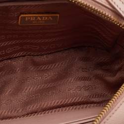Pre Owned Prada Light Pink Saffiano Leather Mini Camera Crossbody Bag