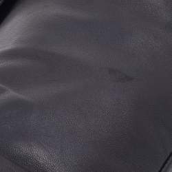 Pre Owned Prada Black Leather Ruffle Shoulder Bag