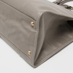 Pre Owned Prada Grey Saffiano Leather Tote