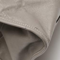 Pre Owned Prada Grey Saffiano Leather Tote