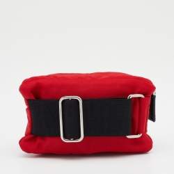 Pre Owned Prada Red Nylon Mini Pouch