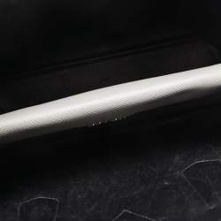 Pre Owned Prada Grey Saffiano Cuir Leather Medium Double Handle Tote