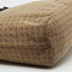 Pre Owned Prada Beige/Brown Printed Canvas Tote
