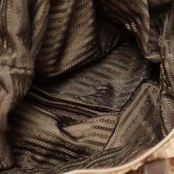 Pre Owned Prada Beige/Brown Printed Canvas Tote