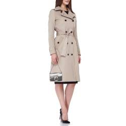 Pre Owned Prada Grey Satin Buckle Chain Bag