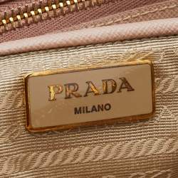 Pre Owned Prada Beige Leather Large Galleria Tote