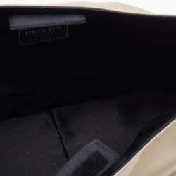 Pre Owned Prada Grey Satin Vintage Shoulder Bag