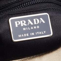 Pre Owned Prada Grey Satin Vintage Shoulder Bag