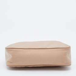 Pre Owned Prada Beige Nylon Re-Edition 2005 Shoulder Bag