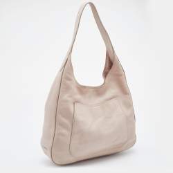مملوكة مسبقًا Prada Pale Pink Vitello Daino Leather Hobo