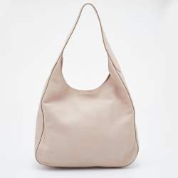 مملوكة مسبقًا Prada Pale Pink Vitello Daino Leather Hobo