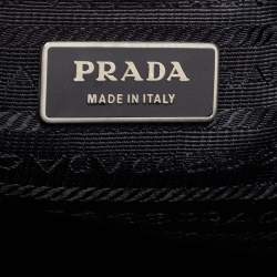 Pre Owned Prada Black Nylon and Leather Tote