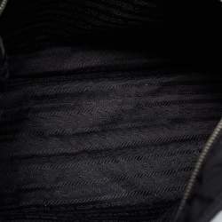 Pre Owned Prada Black Nylon and Leather Tote