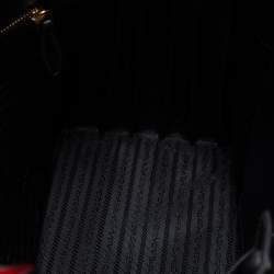 Pre Owned Prada Multicolor Leather Bibliotheque Tote