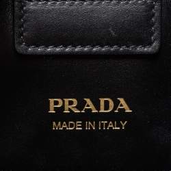 Pre Owned Prada Multicolor Leather Bibliotheque Tote