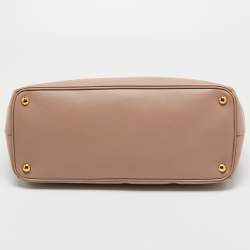 Pre Owned Prada Dusty Pink Saffiano Lux Leather Large Galleria Tote