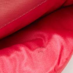 Pre Owned Prada Pink Saffiano Leather Trifold Wallet