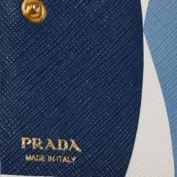 Pre Owned Prada White Saffiano Leather Bifold Wallet