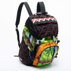 Prada Multicolor Printed Nylon Backpack