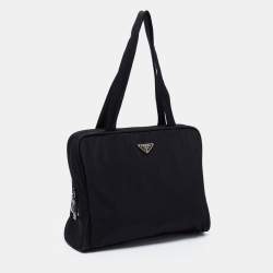 Pre Owned Prada Black Nylon Satchel