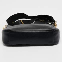 Pre Owned Prada Black Saffiano Lux Leather Re-Edition 2005 Shoulder Bag