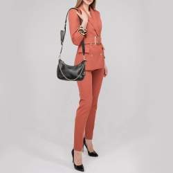 Pre Owned Prada Black Saffiano Lux Leather Re-Edition 2005 Shoulder Bag