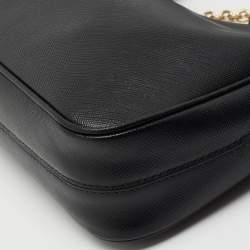 Pre Owned Prada Black Saffiano Lux Leather Re-Edition 2005 Shoulder Bag