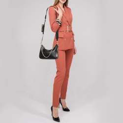 Pre Owned Prada Black Saffiano Lux Leather Re-Edition 2005 Shoulder Bag