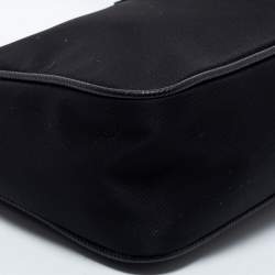 Pre Owned Prada Black Tessuto Nylon Mini Re-Edition 2005 Baguette Bag