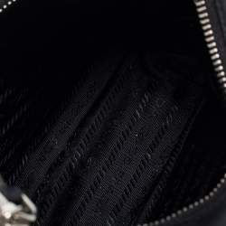 Pre Owned Prada Black Tessuto Nylon Mini Re-Edition 2005 Baguette Bag