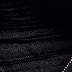 Pre Owned Prada Black Tessuto Nylon Mini Re-Edition 2005 Baguette Bag