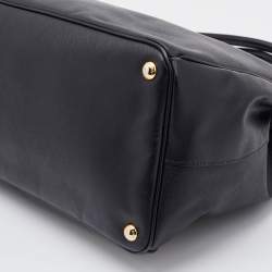 Pre Owned Prada Black Saffiano Leather Large Gardener's Tote