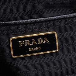 Pre Owned Prada Black Saffiano Leather Large Gardener's Tote