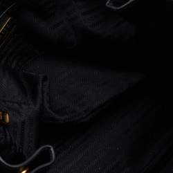 Pre Owned Prada Black Saffiano Leather Large Gardener's Tote