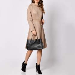 Pre Owned Prada Black Saffiano Leather Large Gardener's Tote