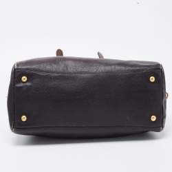 Pre Owned Prada Multicolor Leather Zip Satchel
