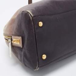 Pre Owned Prada Multicolor Leather Zip Satchel