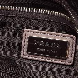 Pre Owned Prada Multicolor Leather Zip Satchel