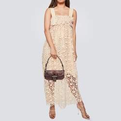 Pre Owned Prada Purple Nylon, Python and Crocodile Leather Buckle Flap Baguette Bag