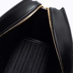 Pre Owned Prada Black Saffiano Leather Esplanade Shoulder 