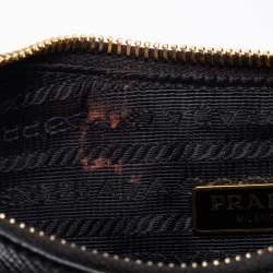 Pre Owned Prada Black Saffiano Lux Leather Re-Edition 2005 Shoulder Bag