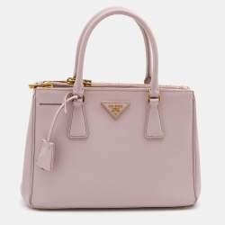 Prada Galleria Mini Leather Top-handle Bag in Pink