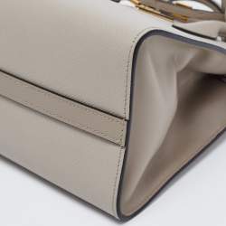 Pre Owned Prada Grey Saffiano Leather Paradigme Tote