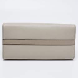 Pre Owned Prada Grey Saffiano Leather Paradigme Tote