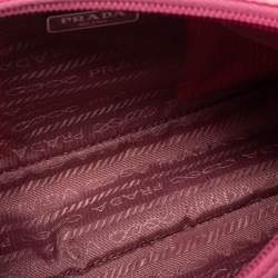 Pre Owned Prada Pink Nylon Mini Re-Edition 2000 Shoulder Bag