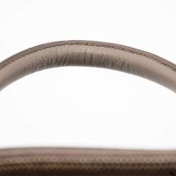 Pre Owned Prada Dark Beige Saffiano Lux Leather Large Galleria Double Zip Tote