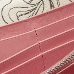 Pre Owned Prada Multicolor Rabbit Print Leather Flap Continental Wallet