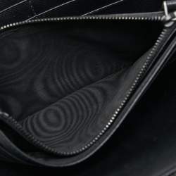 مملوكة مسبقًا Prada Black Saffiano Leather Zip Around Wallet