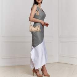 Pre Owned Prada Beige Nylon and Leather Re-Edition 2005 Shoulder Bag